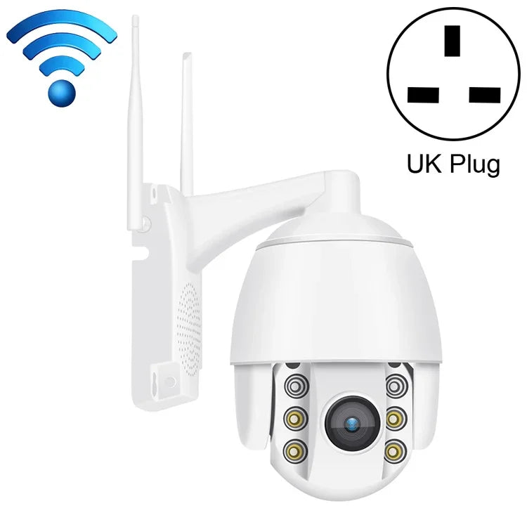 QX2 Câmara Inteligente IP66 Impermeável WiFi Panorâmica HD 1080P 360 Graus a Cores Dia e Noite, Suporta Deteção de Movimento / Voz Bidirecional / Cartão TF, Ficha US, Versão WiFi