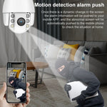 QX2 Câmara Inteligente IP66 Impermeável WiFi Panorâmica HD 1080P 360 Graus a Cores Dia e Noite, Suporta Deteção de Movimento / Voz Bidirecional / Cartão TF, Ficha US, Versão WiFi