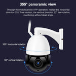 QX5 Câmara Inteligente WiFi Dome Sem Fios 1080P HD 2.0 Milhões de Pixels com Zoom 20X, Suporta Visão Noturna Infravermelha / Deteção de Movimento / Intercomunicador de Voz / Cartão TF, Ficha AU, Versão WiFi