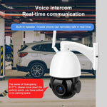 QX5 Câmara Inteligente WiFi Dome Sem Fios 1080P HD 2.0 Milhões de Pixels com Zoom 20X, Suporta Visão Noturna Infravermelha / Deteção de Movimento / Intercomunicador de Voz / Cartão TF, Ficha AU, Versão WiFi