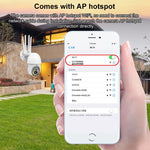Câmara de Vigilância WiFi QX38 1080P de Alta Definição Câmara Dome Exterior, Suporta Visão Noturna & Voz Bidirecional & Deteção de Movimento, QX38