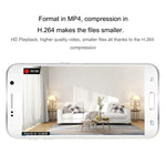 CAMSOY C9 Câmara de Vigilância Inteligente Vestível WiFi Sem Fios HD 1280 x 720P com Ângulo Largo de 70 Graus, Suporta Visão Noturna Infravermelha & Alarme de Deteção de Movimento & Gravação em Loop & Captura Programada, C9