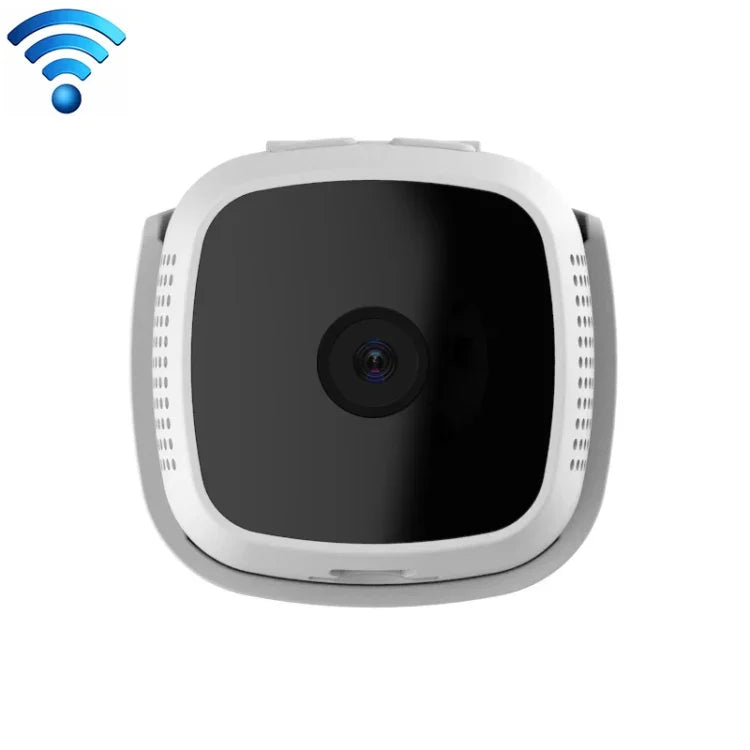CAMSOY C9 Câmara de Vigilância Inteligente Vestível WiFi Sem Fios HD 1280 x 720P com Ângulo Largo de 70 Graus, Suporta Visão Noturna Infravermelha & Alarme de Deteção de Movimento & Gravação em Loop & Captura Programada, C9