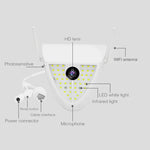 Câmara Inteligente de Jardim DP16 2.0 Megapíxeis 42 LEDs, Suporta Deteção de Movimento / Visão Noturna / Intercomunicador de Voz / Cartão TF, Ficha AU, DP16