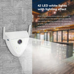 Câmara Inteligente de Jardim DP16 2.0 Megapíxeis 42 LEDs, Suporta Deteção de Movimento / Visão Noturna / Intercomunicador de Voz / Cartão TF, Ficha AU, DP16