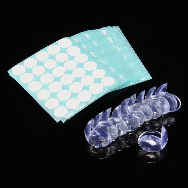 100 PCS Almofada de Proteção de Canto para Mesa de Bebé em Forma de Hemisfério com Adesivo Duplo, 100 PCS Forma de Hemisfério