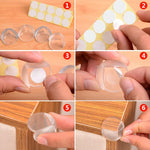 100 PCS Almofada de Proteção de Canto para Mesa de Bebé em Forma de Hemisfério com Adesivo Duplo, 100 PCS Forma de Hemisfério