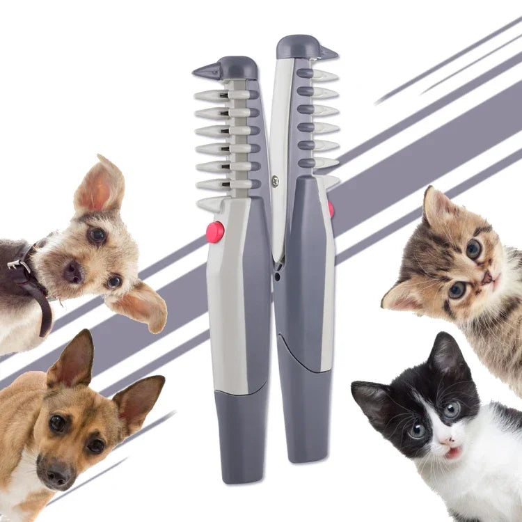 Pente Elétrico Ultimate Knot Out para Tratamento de Nós em Animais, Ferramenta de Corte com Tesoura, Aparador Ultimate Knot Out para Animais
