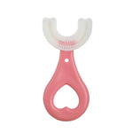 Escova de Dentes Suave em Forma de U para Crianças de 2-6 Anos, Estilo: Forma de Coração, Forma de Coração