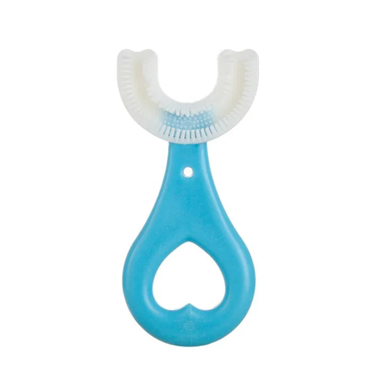 Escova de Dentes Suave em Forma de U para Crianças de 2-6 Anos, Estilo: Forma de Coração, Forma de Coração
