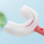 Escova de Dentes Suave em Forma de U para Crianças de 2-6 Anos, Estilo: Forma de Coração, Forma de Coração