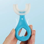 Escova de Dentes Suave em Forma de U para Crianças de 2-6 Anos, Estilo: Forma de Coração, Forma de Coração