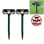 2 Peças de Repelente Ultrassónico Solar Potente com Sensor PIR e Sensor de Luz, Certificação CE / ROHS, 2PCS RC-510