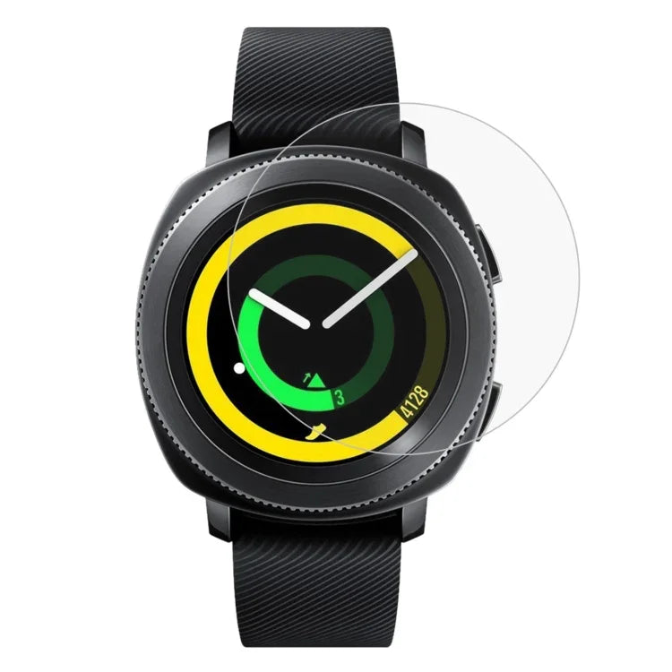 2 UN ENKAY Hat-Prince para Samsung Gear Sport Smart Watch Filme de Vidro Temperado à Prova de Explosão com Dureza de Superfície 0.2mm 9H 2.15D, Para Samsung Gear Sport (2 UN)
