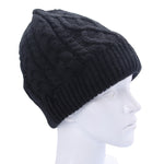 Gorro de Inverno Quente com Auscultadores Bluetooth e Mic, Textura Ondulada Tricotada, para Rapazes, Raparigas e Adultos