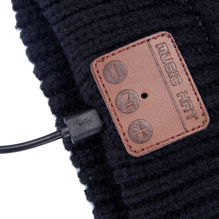 Gorro de Inverno Quente com Auscultadores Bluetooth e Mic, Textura Ondulada Tricotada, para Rapazes, Raparigas e Adultos