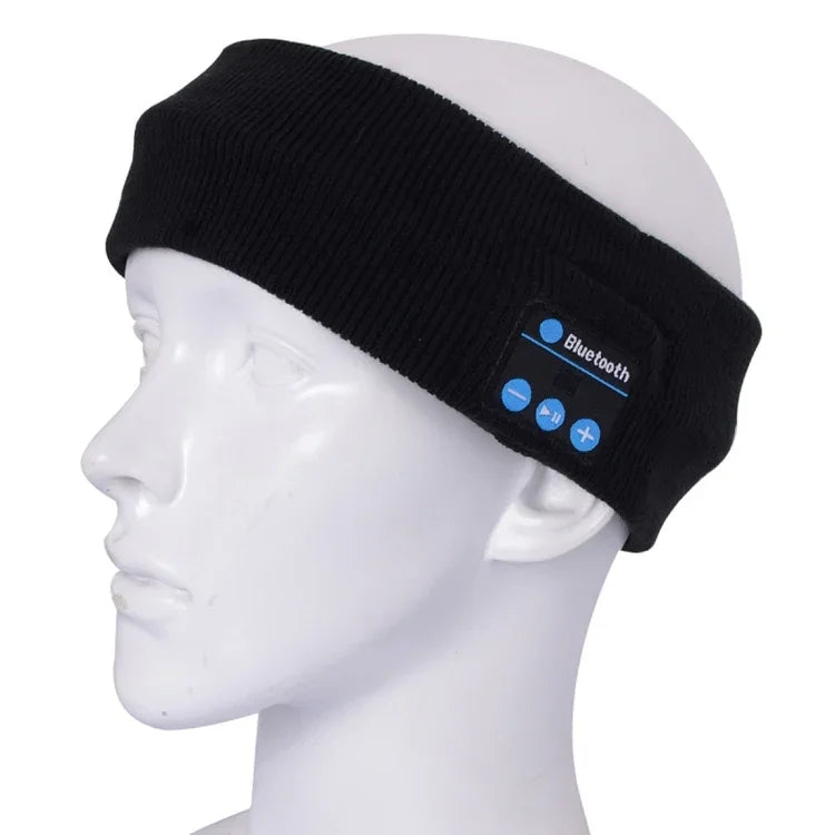 Bandana Desportiva Tricotada Bluetooth com Microfone para Música Handsfree para iPhone / Samsung e Outros Dispositivos Bluetooth