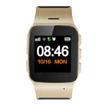 Smartwatch GPS D99+ com Ecrã LCD HD de 1,22 polegadas para Idosos, Impermeável, Suporta Posicionamento GPS + LBS + WiFi / Chamadas Bidirecionais / Monitorização de Voz / Socorro com Um Toque / Alarme de Pulso Fora / Cerca de Segurança, D99+ Ouro Rosa