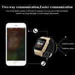 Smartwatch GPS D99+ com Ecrã LCD HD de 1,22 polegadas para Idosos, Impermeável, Suporta Posicionamento GPS + LBS + WiFi / Chamadas Bidirecionais / Monitorização de Voz / Socorro com Um Toque / Alarme de Pulso Fora / Cerca de Segurança, D99+ Ouro Rosa
