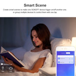 Interruptor de Parede Tátil Sonoff T2 86mm com Painel de Vidro Temperado para Casa Inteligente, Compatível com Alexa e Google Home, AC 100V-240V, Ficha EU, 86mm/ 1 Ficha EU