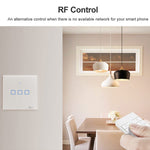 Interruptor de Parede Inteligente Sonoff T2 Touch com Painel de Vidro Temperado 86mm, Compatível com Alexa e Google Home, AC 100V-240V, Plugue EU, 86mm/ 2 Plugues EU