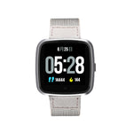 Pulseira Inteligente DTNO.1 G12 com Ecrã OLED a Cores de 1,3 polegadas, Resistente à Água IP67, Bracelete de Nylon, Suporta Lembrete de Chamadas / Monitorização da Frequência Cardíaca / Lembrete de Sedentarismo / Modo Multi-desporto