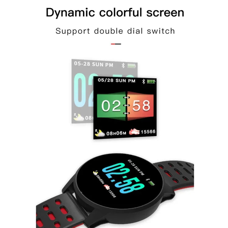 KY108 Pulseira Inteligente 1,3 polegadas 240x240 Resolução IP67 à Prova de Água, Suporta Lembrete de Chamadas / Monitorização da Frequência Cardíaca / Monitorização do Sono / Monitorização da Pressão Arterial / Monitorização do Oxigénio no Sangue