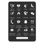 KY108 Pulseira Inteligente 1,3 polegadas 240x240 Resolução IP67 à Prova de Água, Suporta Lembrete de Chamadas / Monitorização da Frequência Cardíaca / Monitorização do Sono / Monitorização da Pressão Arterial / Monitorização do Oxigénio no Sangue