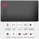 VEIKK A15 Mesa Gráfica Eletrónica Inteligente de 10x6 polegadas 5080 LPI com Ecrã Tátil, com Interface Type-C, A15 Dourado, A15 Azul, A15 Vermelho