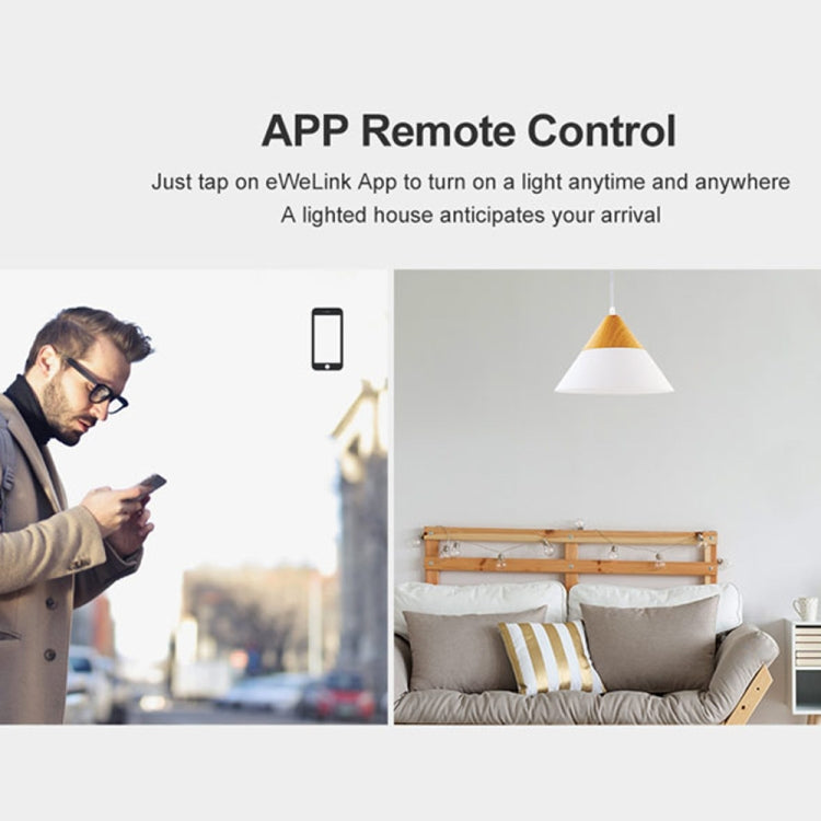 Interruptor de Parede Táctil Sonoff T2 86mm com Painel de Vidro Temperado, Casa Inteligente, Compatível com Alexa e Google Home, AC 100V-240V, Tomada EU, 86mm/ 3 Tomadas EU