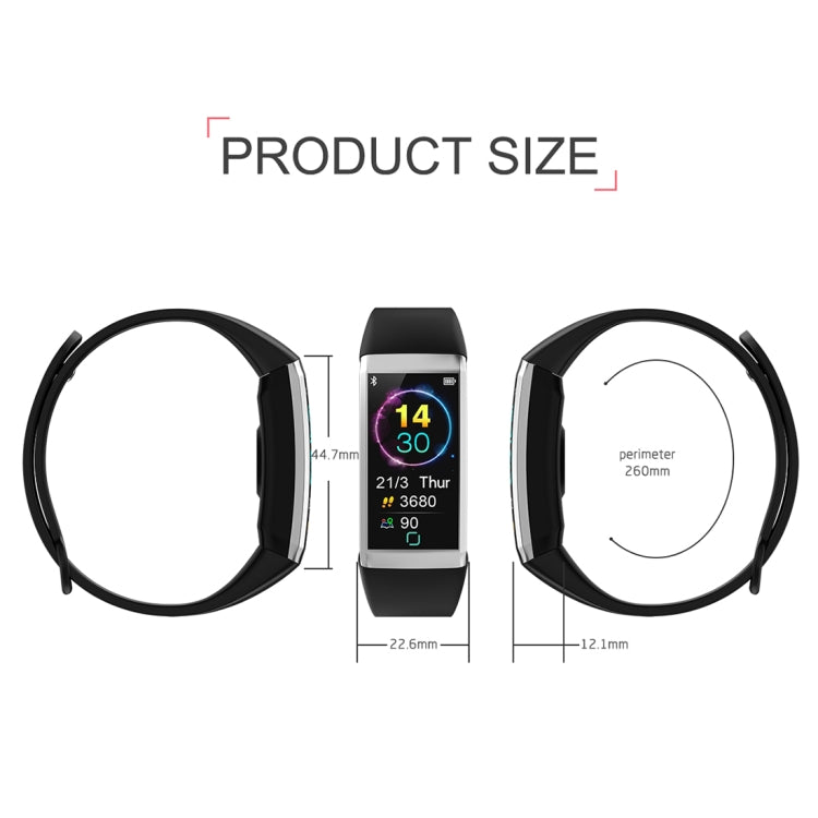 TD19 Pulseira Inteligente IP67 à Prova de Água com Ecrã IPS de 1,14 polegadas, Suporta Lembrete de Chamadas / Monitorização da Frequência Cardíaca / Monitorização da Pressão Arterial / Monitorização do Sono / Câmara Remota