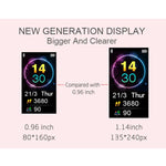 TD19 Pulseira Inteligente IP67 à Prova de Água com Ecrã IPS de 1,14 polegadas, Suporta Lembrete de Chamadas / Monitorização da Frequência Cardíaca / Monitorização da Pressão Arterial / Monitorização do Sono / Câmara Remota