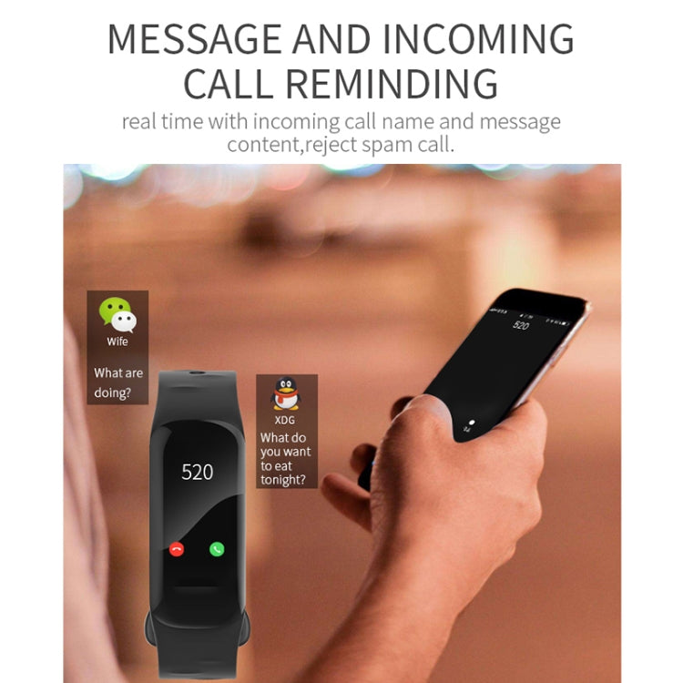H29 Pulseira Inteligente IP67 à Prova de Água com Ecrã IPS a Cores de 1,14 polegadas, Suporta Contagem de Passos / Lembrete de Chamadas / Monitorização da Frequência Cardíaca / Monitorização do Sono