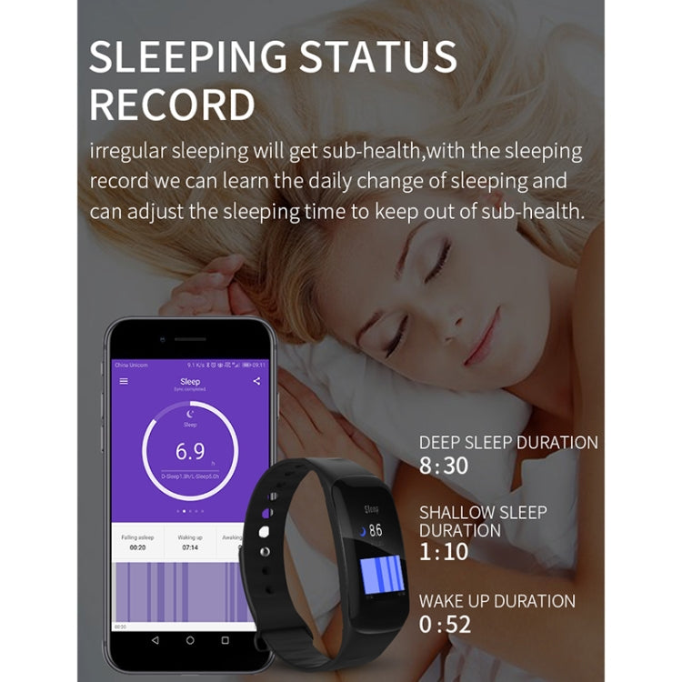 H29 Pulseira Inteligente IP67 à Prova de Água com Ecrã IPS a Cores de 1,14 polegadas, Suporta Contagem de Passos / Lembrete de Chamadas / Monitorização da Frequência Cardíaca / Monitorização do Sono