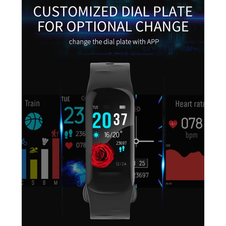 H29 Pulseira Inteligente IP67 à Prova de Água com Ecrã IPS a Cores de 1,14 polegadas, Suporta Contagem de Passos / Lembrete de Chamadas / Monitorização da Frequência Cardíaca / Monitorização do Sono