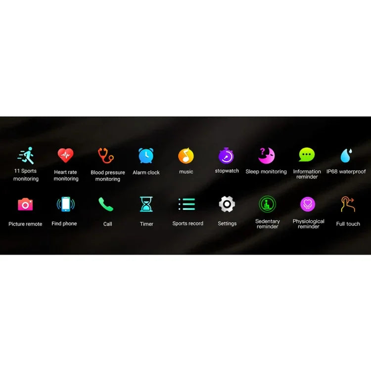 SMA-F1 Relógio Desportivo Inteligente IP68 à Prova de Água com Ecrã TFT Full Touch de 1,3 polegadas, Suporta Monitorização Dinâmica da Frequência Cardíaca, Pressão Arterial e Sono / Bluetooth / Alarme / Controlo por Foto, SMA-F1