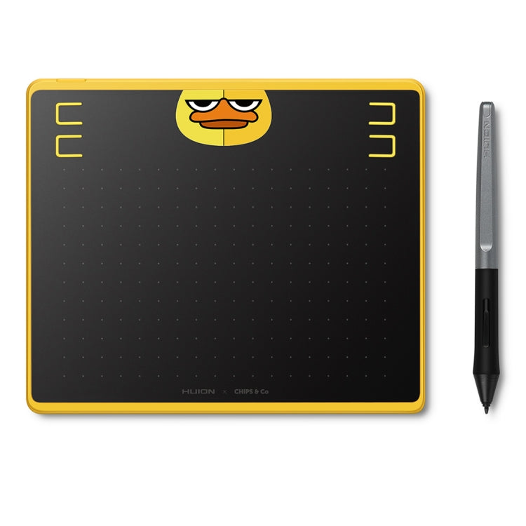 HUION HS64 Chips Edição Especial 5080 LPI Mesa Digitalizadora para Desenho com Caneta Sem Bateria para Diversão, HS64