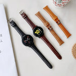 Para Samsung Galaxy Watch 22mm Pulseira Pequena Universal de Relógio Inteligente em Pele Dupla Face, 22mm