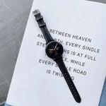 Para Samsung Galaxy Watch 20mm Pulseira Pequena Universal de Relógio Inteligente em Pele Dupla Face, 20mm