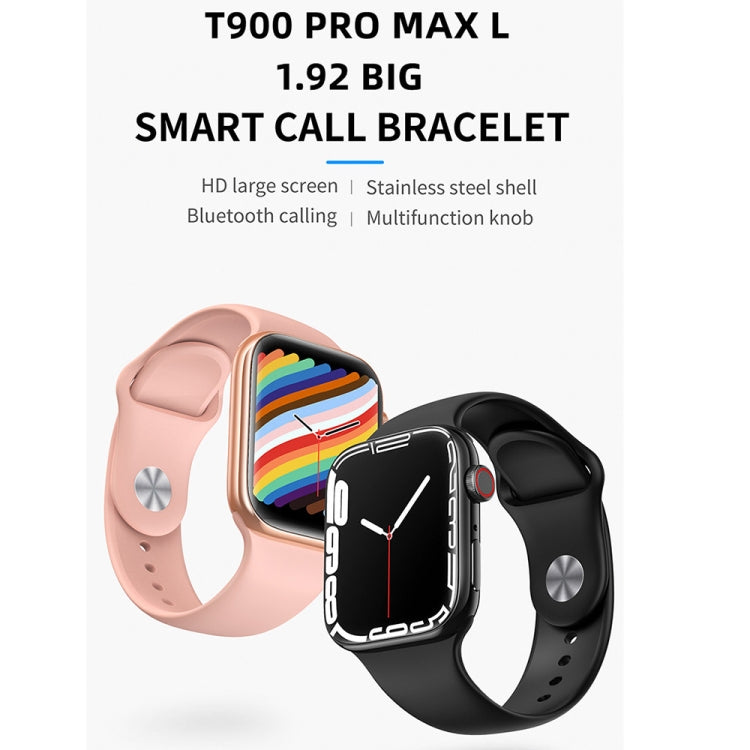 Relógio Inteligente Impermeável T900 PRO MAX L BIG com Ecrã Grande de 1,92 polegadas, Suporta Frequência Cardíaca / Pressão Arterial / Oxigénio / Múltiplos Modos Desportivos, T900 PRO MAX L BIG