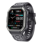 Relógio inteligente desportivo KR06 impermeável com pedómetro, suporte para monitorização da frequência cardíaca / pressão arterial / chamadas BT