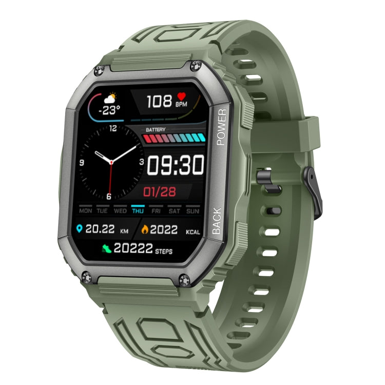 Relógio inteligente desportivo KR06 impermeável com pedómetro, suporte para monitorização da frequência cardíaca / pressão arterial / chamadas BT