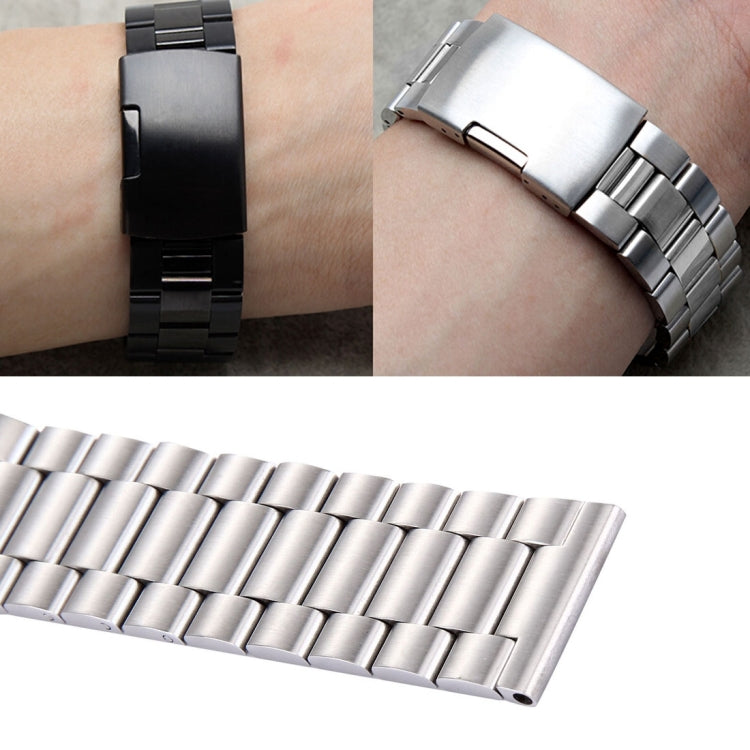 Pulseira de Relógio em Aço Inoxidável com Fecho Borboleta e 3 Contas para Samsung Gear S2 Classic Smart Watch