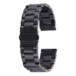 22mm Three Flat Buckle For Samsung Gear S2 Classic Smart Watch Butterfly Buckle 3 Beads Stainless Steel Watchband