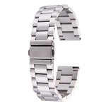 Pulseira de Relógio em Aço Inoxidável com Fecho Borboleta e 3 Contas para Samsung Gear S2 Classic Smart Watch