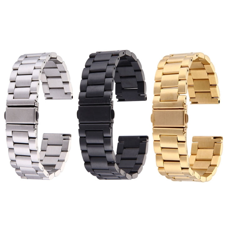 Pulseira de Relógio em Aço Inoxidável com Fecho Borboleta e 3 Contas para Samsung Gear S2 Classic Smart Watch