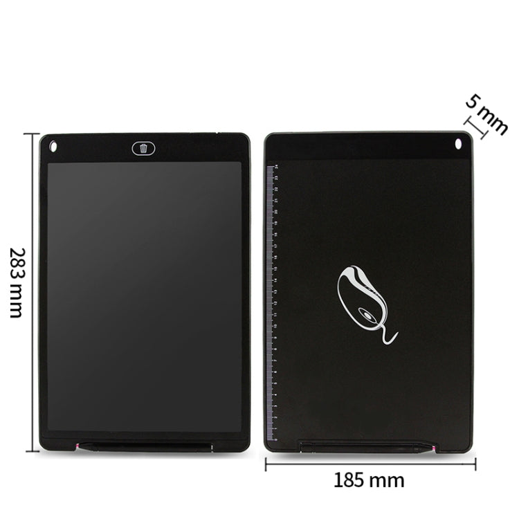 Tablet de Escrita LCD Portátil de 12 polegadas, Desenho, Grafite Eletrónico, Prancheta de Escrita Manual, Quadro de Mensagens Gráficas, Papel de Rascunho com Caneta de Escrita, 12 polegadas Preto