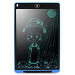 Tablet de Escrita LCD Portátil de 12 polegadas, Desenho, Grafite Eletrónico, Prancheta de Escrita Manual, Quadro de Mensagens Gráficas, Papel de Rascunho com Caneta de Escrita, 12 polegadas Preto