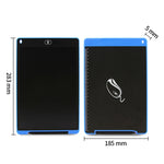 Tablet de Escrita LCD Portátil de 12 polegadas, Desenho, Grafite Eletrónico, Prancheta de Escrita Manual, Quadro de Mensagens Gráficas, Papel de Rascunho com Caneta de Escrita, 12 polegadas Preto