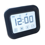 Temporizador de Cozinha com Relógio Digital, Ecrã LCD Grande com Toque, com Luz Noturna para Cozinhar e Cozer